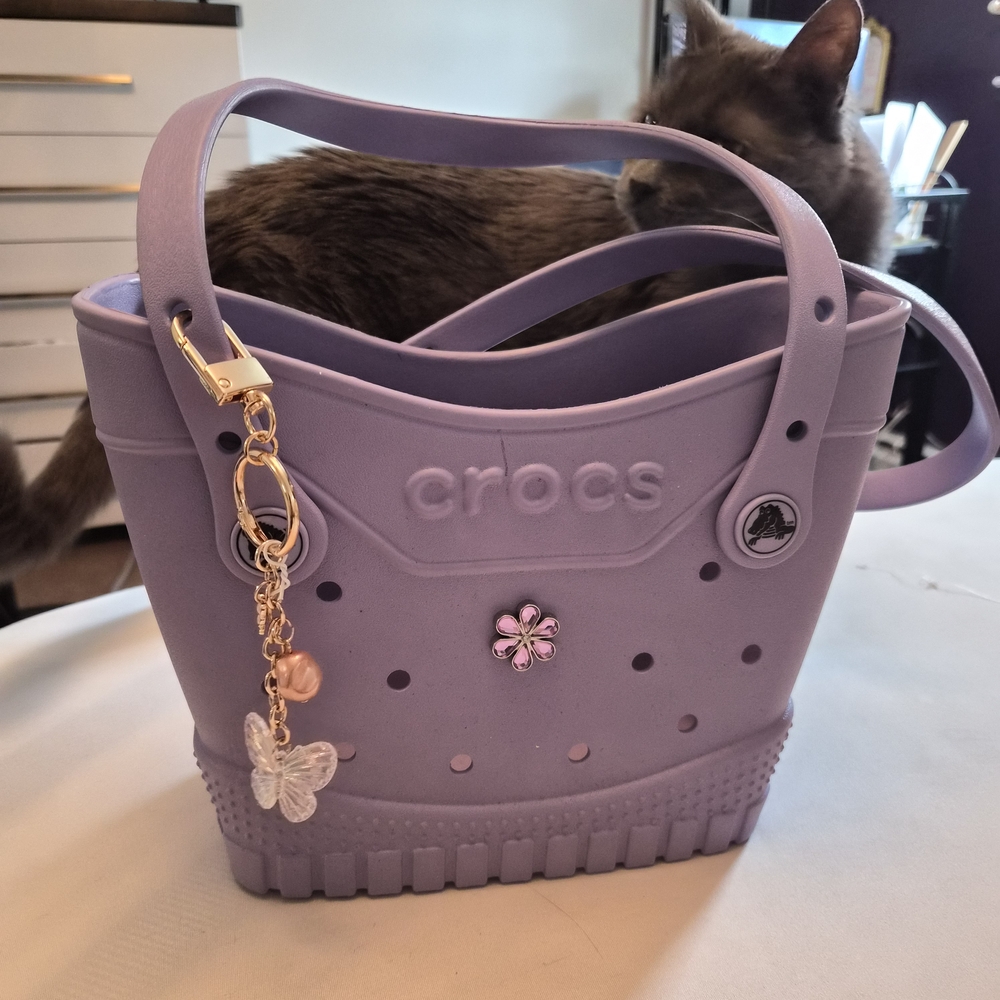 CROCS Light Purple Mini Tote with Charm - Picture 2 of 6